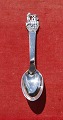 Little Claus and Big Claus child's spoon of Danish solid silver