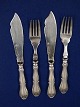 Rosenborg Danish silver flatware by Dragsted, 2 
set fish cutlery of 2 pieces