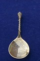 P. Hertz forgyldt sølvbestik. Apostelske 16,5cm 
fra 2. halvdel af 1800-tallet.
