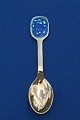 Michelsen Christmas spoon 1987 of Danish gilt sterling silver