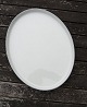 Blåkant fajance porcelæn, ovale fade med kant 40cm