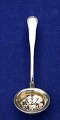 Old Danish solid silver flatware, sprinkle spoon 
with gilt bowl from year 1855