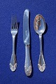 Evald Nielsen No 20 Danish silver flatware Rain. 
Settings cutlery of 3 pieces