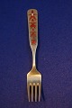 Michelsen Christmas fork 1957 of Danish gilt 
sterling silver