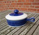 Blue Koka Swedish porcelain, covered pots with 
handle No 64
