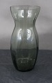Ovale Hyacintglas, Zwiebelglas, Løg glas i røgfarvet glas 14,5cm