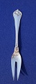 Saksisk sølvbestik, stegegafler ca. 23cm i helsølv