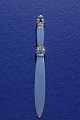 Konge Georg Jensen sterling sølvbestik, elegant brevkniv i helsølv ca. 24cm