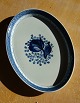 Trankebar Danish faience porcelain, large oval serving dishes about No 930, L 43.5cm