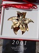 Georg Jensen Christmas Ornament 2001, Poinsettia 