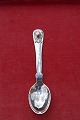 Georg Jensen child's spoons of Danish sterling silver with carneol about 15.5cms