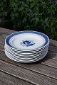 Trankebar fajance porcelæn, frokosttallerkener nr. 1399, Ø 21,5cm