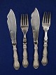 Rosenborg Danish silver flatware by Dragsted, 2 set fish cutlery of 2 pieces, in all 4 pieces. Sold together for DKK 2,150..