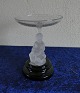 Visitkortskål med figur af frossen glas H 13cm