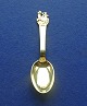 Little Claus and Big Claus child's spoon in Danish gold-plated solid silver