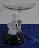 Visitkortskål med figur af frossen glas H 13cm