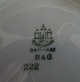 Empire porcelæn, skåle på lav fod nr. 222 Ø 15cm