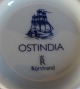 Rörstrand schwedisch Fayence Geschirr Ostindia, Set von Becher mit Henkel und Mittagsteller 21cm