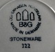 Colombia stentøj stel fra B&G, dybe tallerkner 20,5cm
