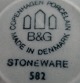 Colombia stentøj stel fra B&G, smørskåle nr. 582