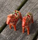 Red Dala horses from Sweden H 4.5cms