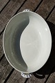 Trankebar fajance porcelæn, oval skål med hanke 23,5cm