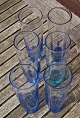 6 svenske drinks glas på blå fod fra SagaForm 19cm