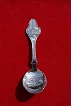Sugar spoons in Danish solid silver with subjects from Norway