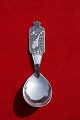 Sugar spoons in Danish solid silver with subjects from Norway