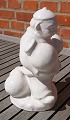 Hjorth Danish stoneware figurine in white glaze, Watering man with 4 jars