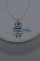 Musselmalet Riflet porcelæn, ovale fade nr. 97, 30x23,5cm