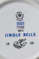 Jingle Bells Danish porcelain, setting high handle cup No 177.502 from year 1988 with Christmas motifs