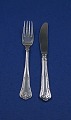 Herregaard Danish silver flatware, 6 settings luncheon or dessert cutlery of 2 items, in all 12 items