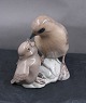 B&G Denmark figurine No 1869, Sparrow feeding young. 