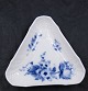 Blue Flower Curved China from Denmark. Triangular cream cup with lid on saucer, before year 1923.