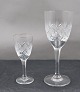 Vienna Antique glassware with straight, faceted stem by Lyngby Glass-Works, Denmark. Red wine glasses 16.5cm