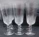 Set of 6 crystal champagne glasses 19cm