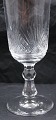 Set of 6 crystal champagne glasses 19cm