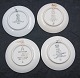 Plaques or mini plates from Royal Cph. & Aluminia, with motifs from Denmark.