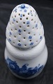 Blue Flower Plain Danish porcelain. Large sprinke pot No 8222, 18.5cm